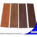 Hersteller Holzkorn Effekt Polyester Pulverlackierung